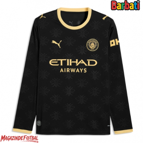 Manchester City Tricou Fotbal Replică 2026-27 Barbati Deplasare Mâneci Lungi Manchester City Tricou Fotbal Replică 2026-27 Barbati Deplasare Mâneci Lungi